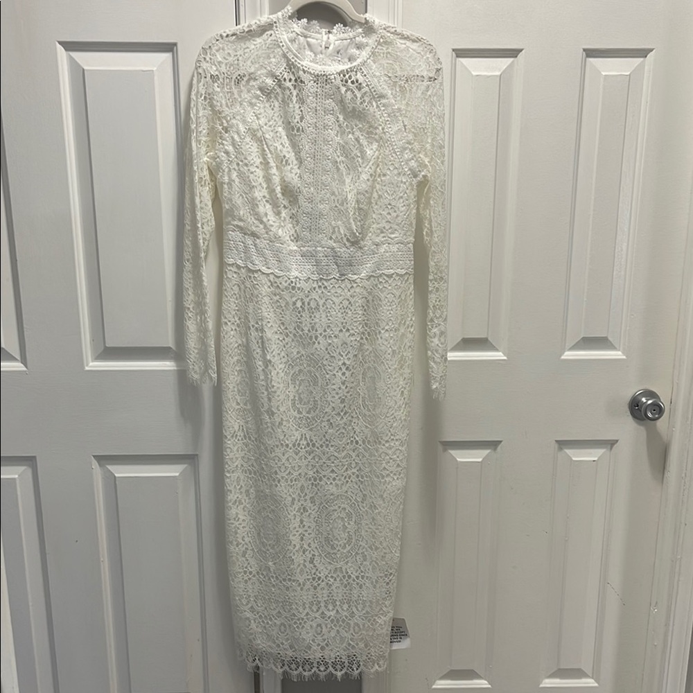 Elegant White ASOS Lace Dress